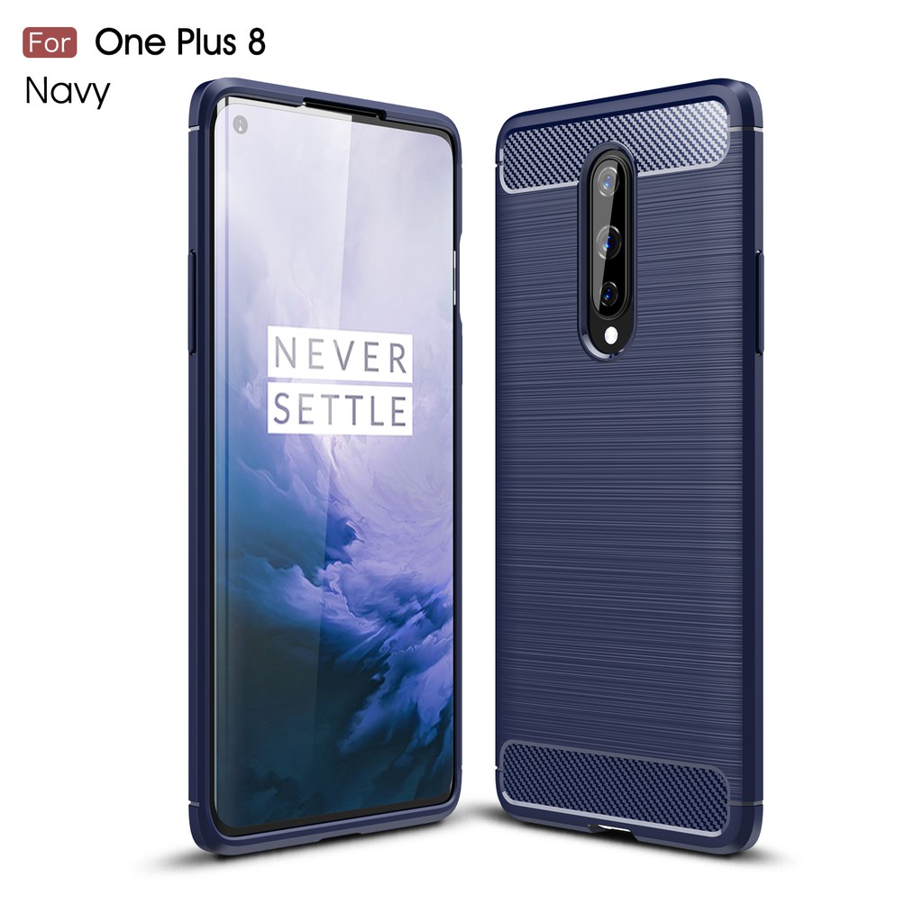 For OnePlus 8 8pro 8T Mobile phone Carbon fiber Soft case