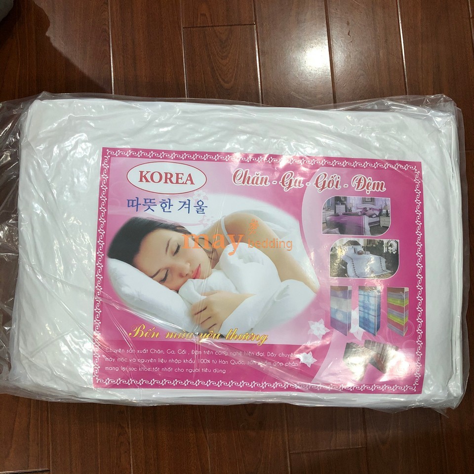 Ruột Gối Nằm SUMOI Bông Tinh Khiết Ép Hơi Chân Không Vỏ Cotton Kích Thước 40x60 cm