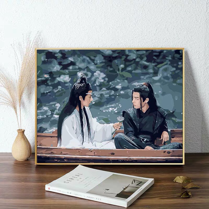 [ORDER]Tranh tô màu sơn dầu số hóa Trần Tình Lệnh Tiêu Chiến Vương Nhất Bác | BigBuy360 - bigbuy360.vn