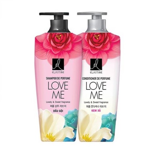 Dầu Gội - Dầu Xả Nước Hoa Elastine Double rich - LOVE ME 600ml