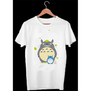 Áo thun Cotton Unisex - Nhân vật Totoro - Chibi - Totoro và những người bạn nhỏ