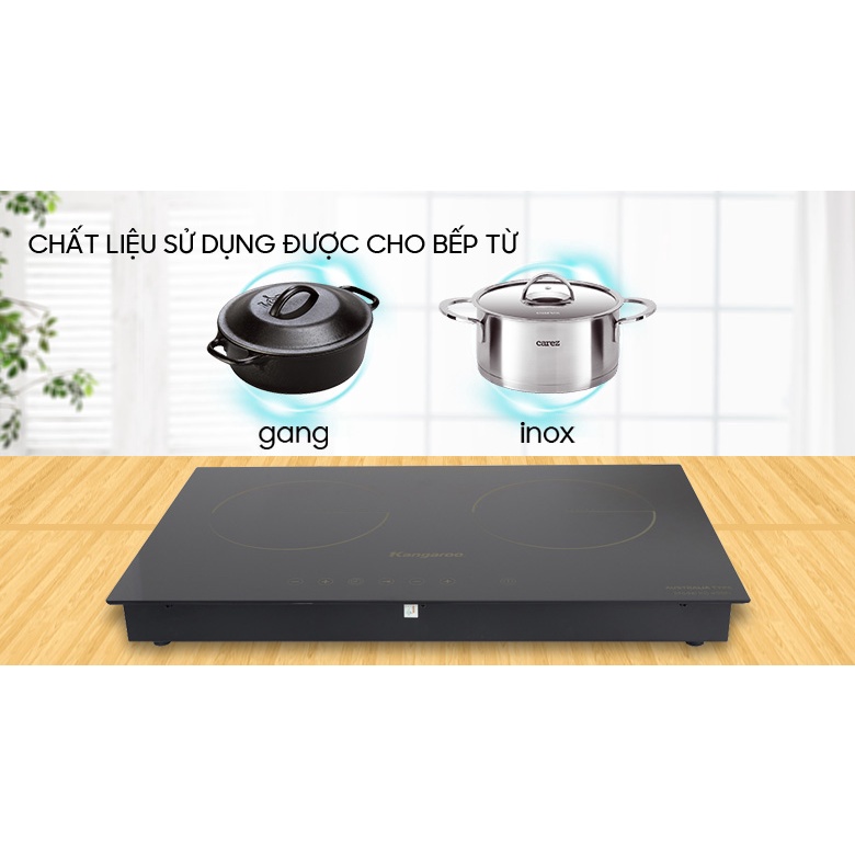 [ Bếp đôi điện từ hồng ngoại Kangaroo KG499N