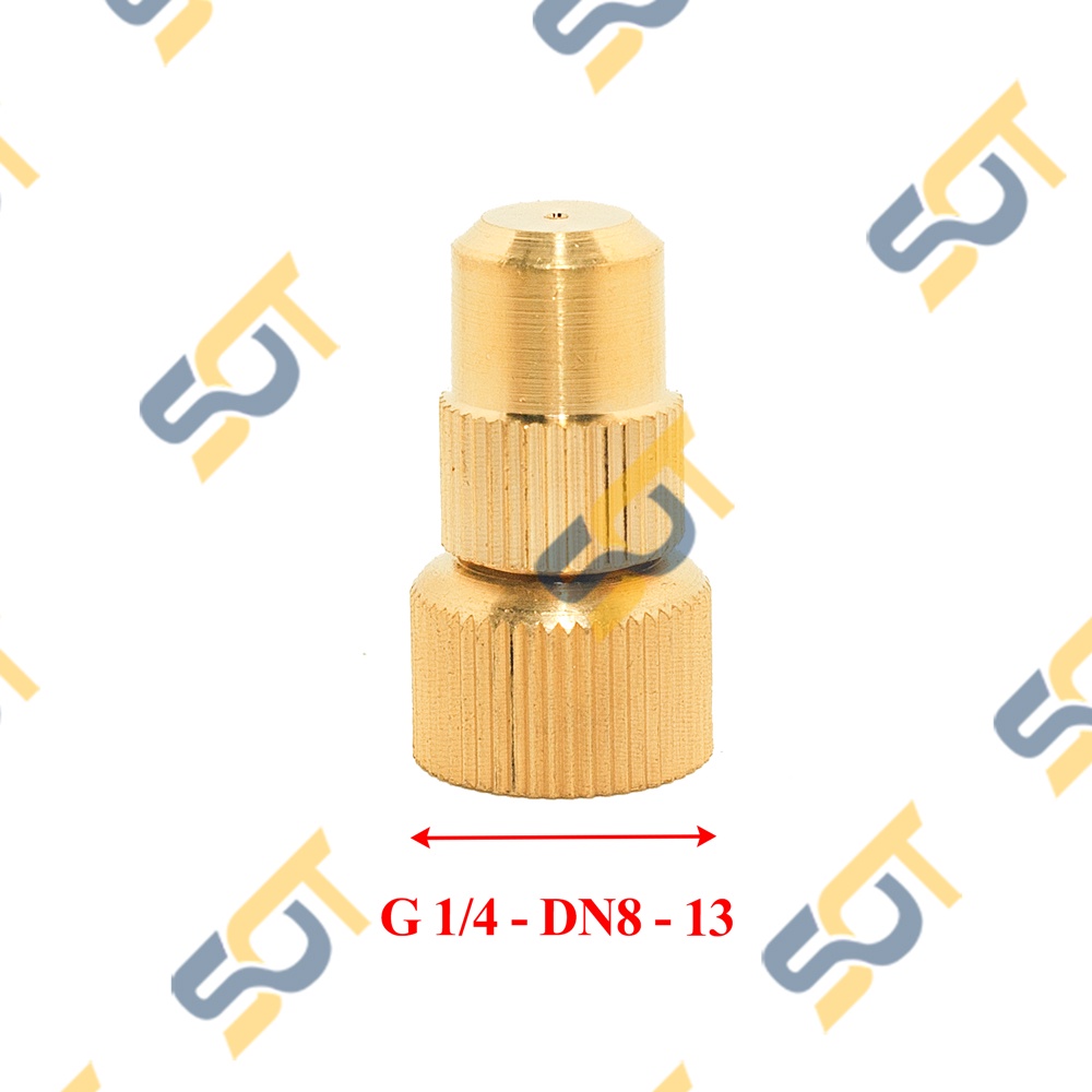 Béc phun cá sấu ren trong G 1/4 13 điều chỉnh bán kính góc phun Bình xịt khử khuẩn Làm mát mái Bằng đồng