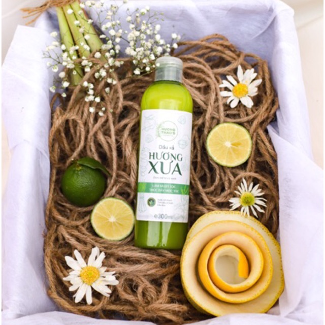 Dầu Xả Organic Hương Xưa Chai 300ml, Dưỡng Tóc, Kích Thích Mọc Tóc - Hương Thảo Cosmetics