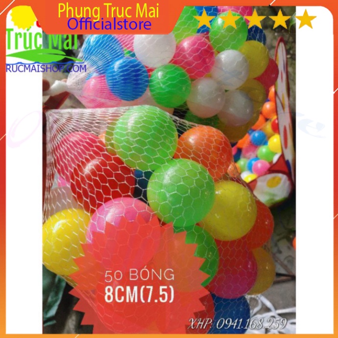 100 bóng nhựa Việt Nam 8cm ✅ đồ chơi trẻ em