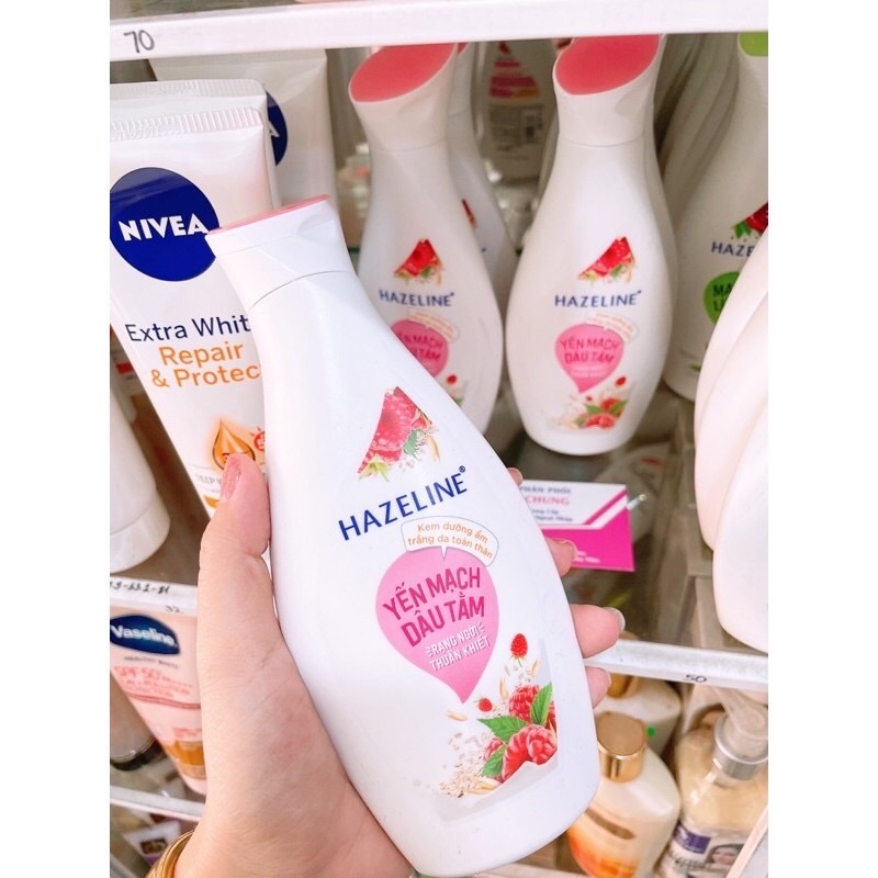 [Hàng chuẩn] Sữa Dưỡng Thể Hazeline Matcha lựu đỏ, Yến mạch dâu tằm , nguyên liệu, công thức làm kem trộn trắng da body