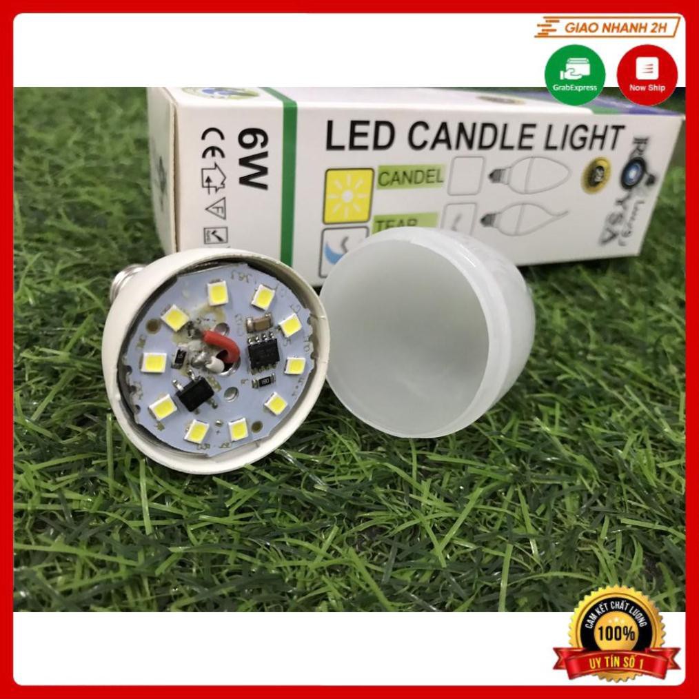 Bóng Led Nến nhựa E14 Ánh Sáng Trắng, Bóng Đèn Quả Nhót Trang Trí Đèn Chùm