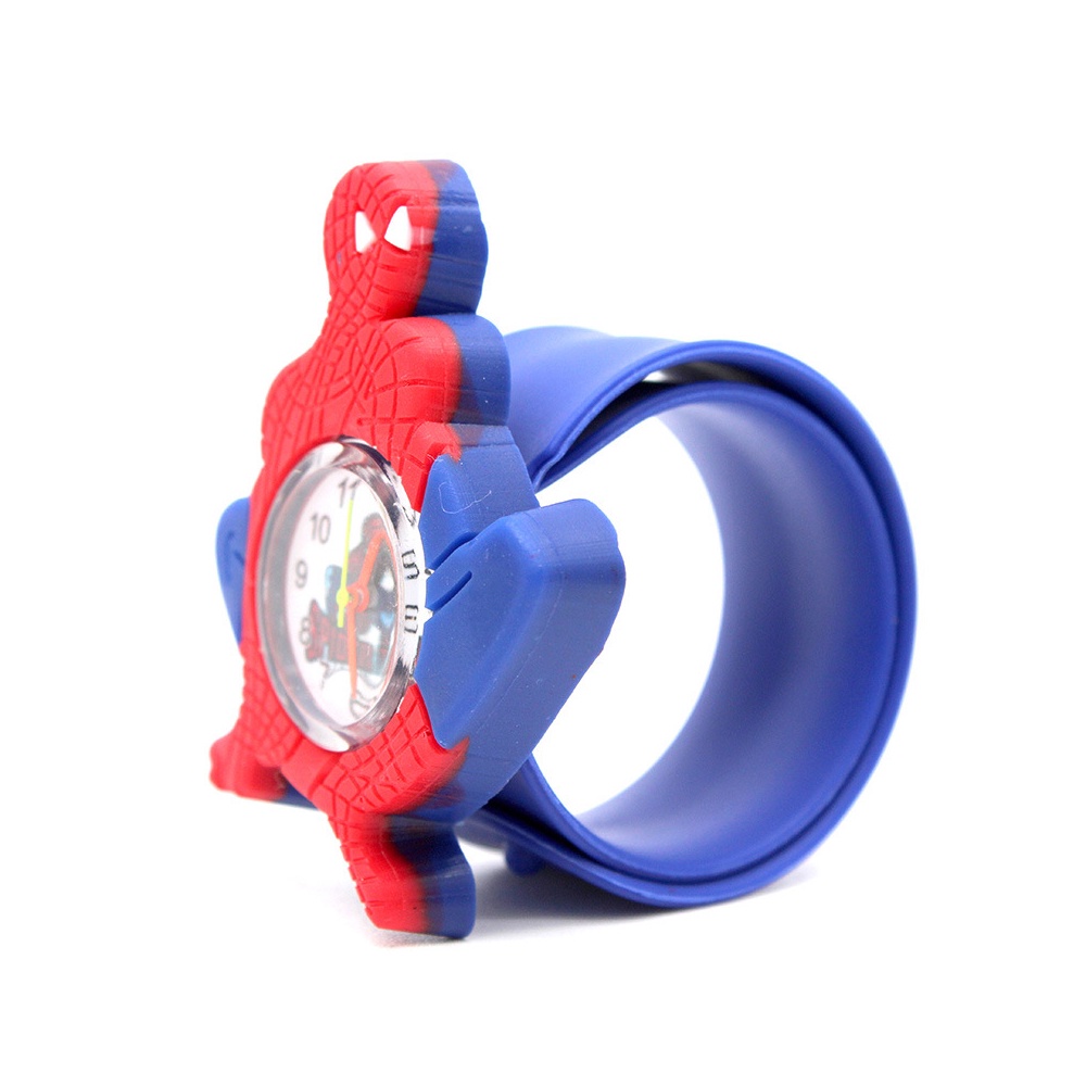 Đồng hồ đeo tay dây silicon thiết kế hình người nhện
