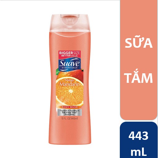 Sữa tắm Suave Essential hương xoài & cam 443ml