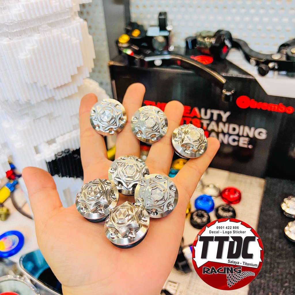 Ốc nắp nhớt salaya Honda/yamaha trụ bông s3 cực đẹp ✌