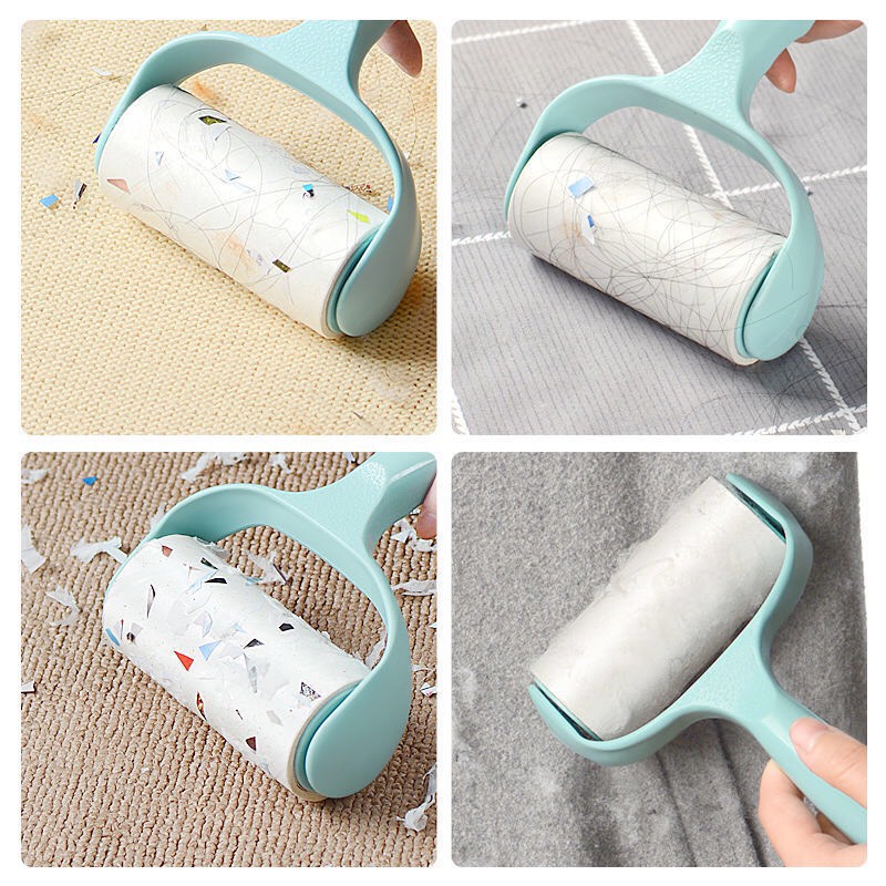 Cây lăn bụi làm sạch quần áo, chăn ga, đệm sofa, thanh lăn lông chó mèo có lõi thay thế