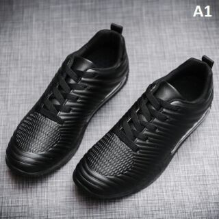 Giày sneaker chống nước chống bám bẩn màu đen