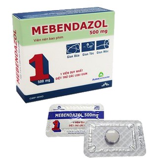 Combo 5 hộp xổ giun MEBENDAZOL 500