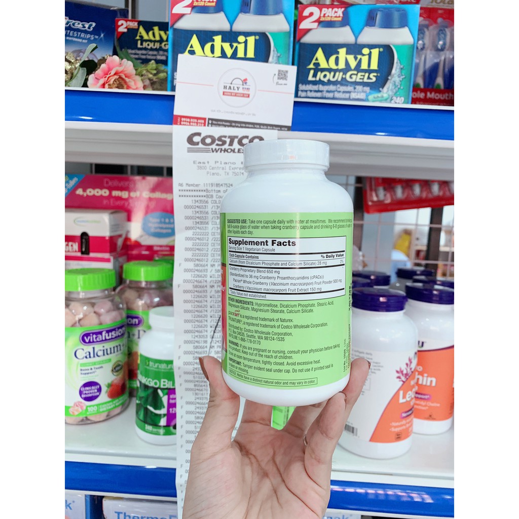 Viên uống hỗ trợ đường tiết niệu Trunature Cranberry 650mg 140 viên