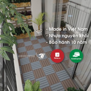 Tấm Lót Sàn Nhựa Ban Công, Vỉ Lót Sàn Nhà Vệ Sinh / Bể Bơi Nguyên Khối 3T. Tấm Lót sàn Gỗ Nhựa Việt Nam, Bảo Hành 10 Năm