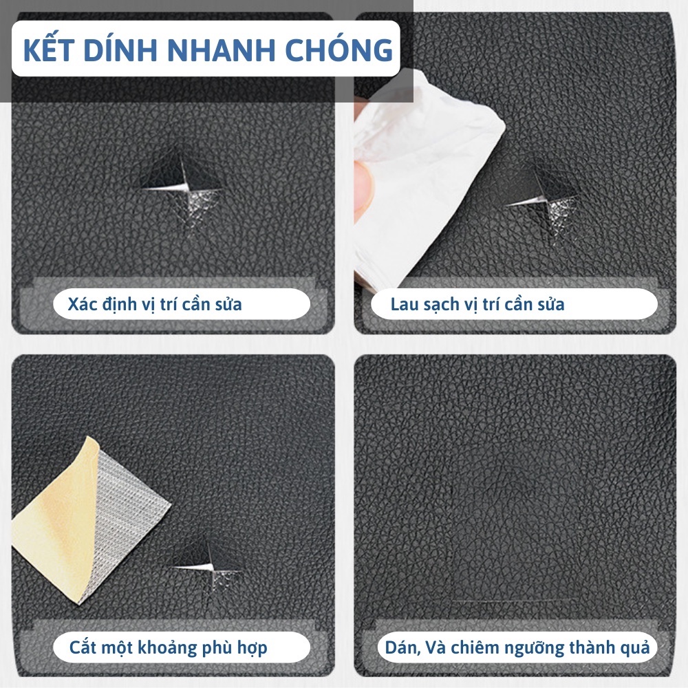 Miếng dán vải da PU sửa chữa tự dính ghế sofa nội thất cao cấp 6M | BigBuy360 - bigbuy360.vn