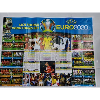 Lịch Bóng đá EURO 2021 [Mẫu 20k]