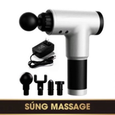 Máy massage cầm tay 4 đầu 6 chế độ - súng massage trị nhức mỏi vai gáy, đau giãn cơ - Cây đấm lưng đa năng DL5