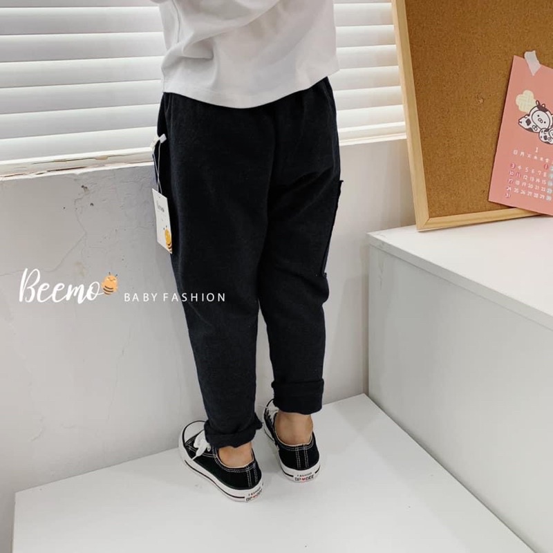 Quần jogger cotton da cá bé trai