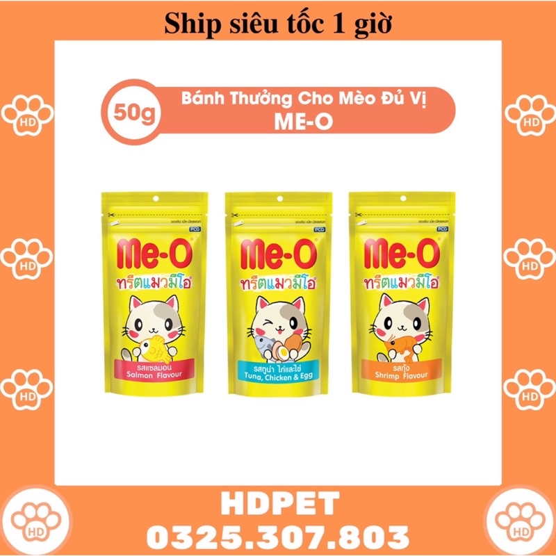 Bánh Thưởng Cho Mèo ME-O (50g) - Thức Ăn Vặt Snack Cho Mèo