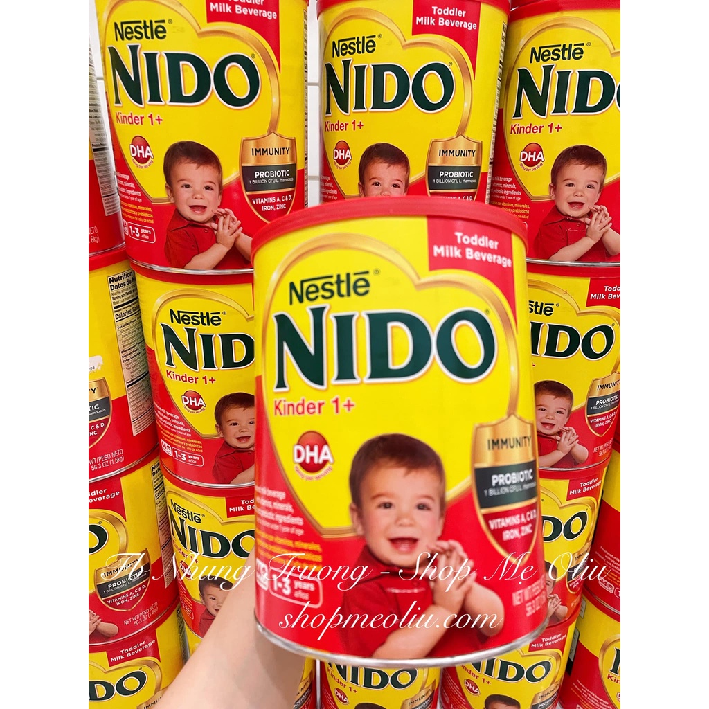 [HÀNG AIR-DATE T6/2024] Sữa Nido nắp đỏ Mỹ cho bé từ 1 tuổi -1.6kg /2.2kg