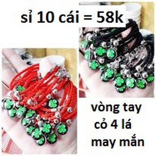 Vòng tay cỏ 4 lá : 10 cái = 58k
