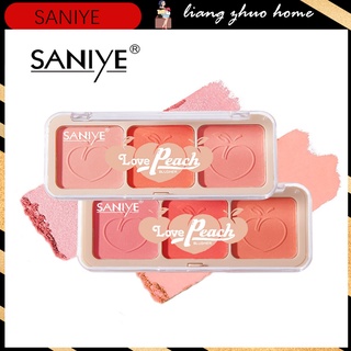 [Hàng mới về] Bảng phấn má hồng Saniye 3 màu sắc lì dễ thương phong cách Hàn Quốc E0334