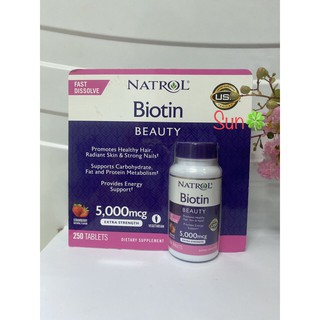 Viên ngậm Mọc Tóc Biotin chuẩn Mỹ