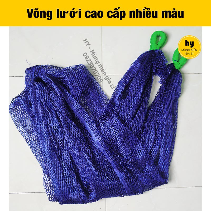 [TẶNG 5M DÂY] Võng lưới bó đầu 2m2 x 1m15 nhiều màu - ẢNH THẬT 100% | Mùng mền giá sỉ Hy | BigBuy360 - bigbuy360.vn