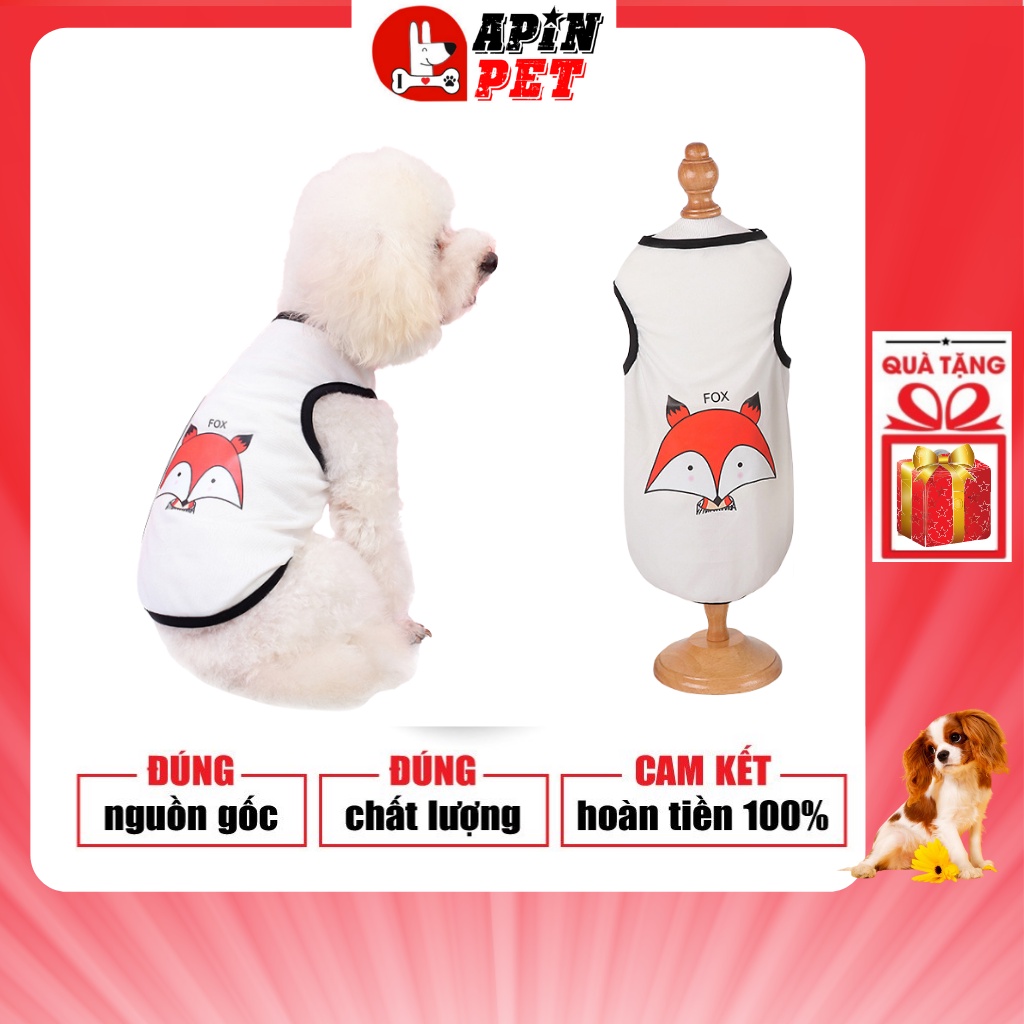 Áo Cho Chó Phốc Sóc Poodle Pug Chihuahua Mùa Hè Co Giãn Tốt Size XS-XL Shop ApinPet