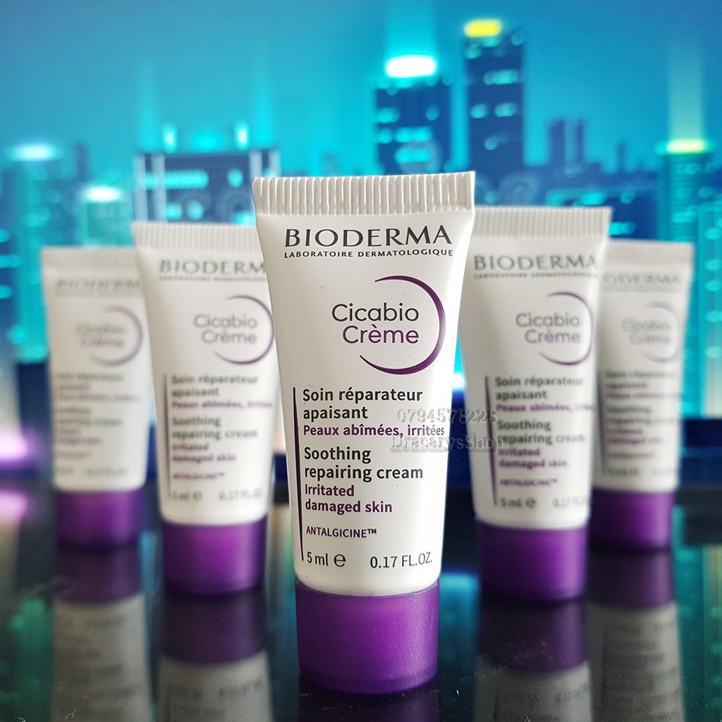 Bioderma Cicabio Creme Phục Hồi Và Làm Dịu Da Bị Kích Ứng Kem dưỡng Bioderma 5ml Sample minisize