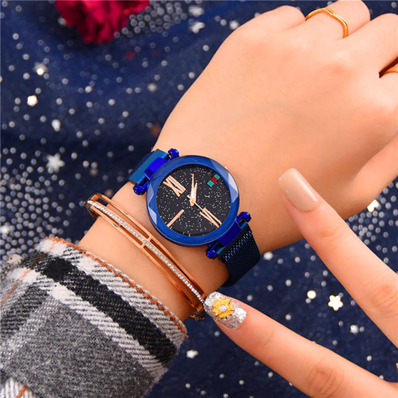 ZOLFA Elegant Starry Sky Ladies Quartz Watch Fashion Magnet Clasp Ladies Analog Watch Alloy Women Exquisite Wrist Accessories Đồng hồ nữ