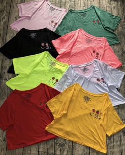 Áo thun crop top mỏng mát kute