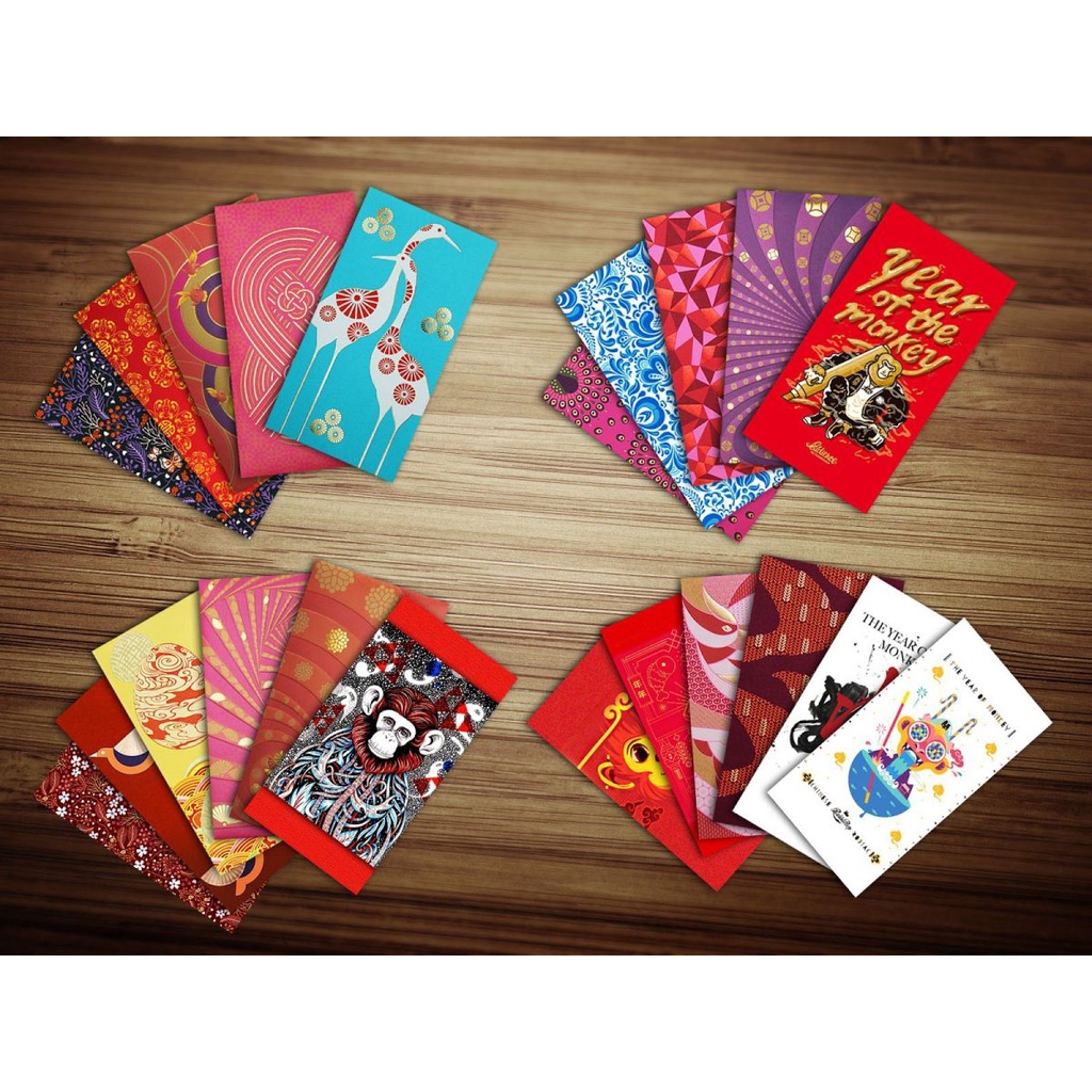 Set 100 chiếc ❤️ BAO LÌ XÌ TẾT HOẠ TIẾT CỰC XINH 2022