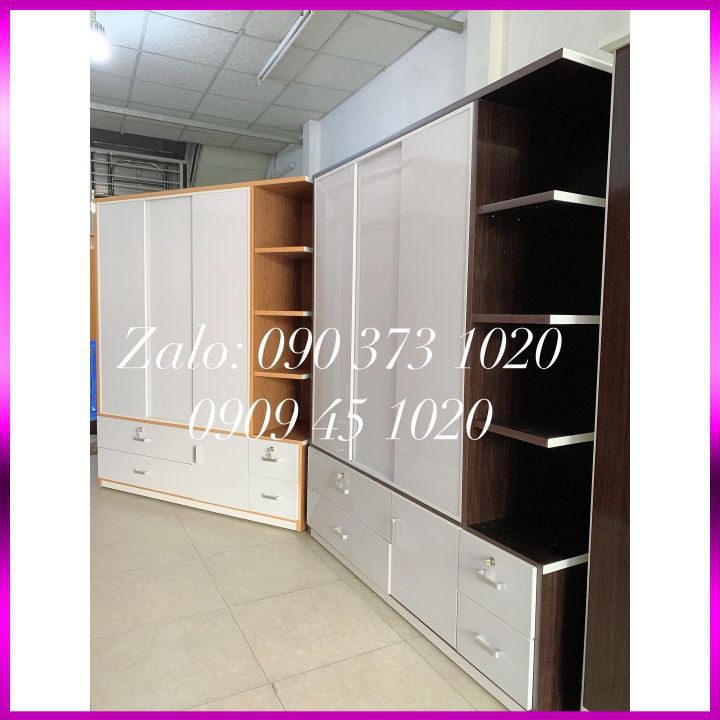 Chỉ Ship HCM - Tủ Nhựa Đài Loan 3 Cánh 4 Ngăn Kéo Hộc Tủ ,  Ngang 1m65,Cao 1m85, Sâu 50cm