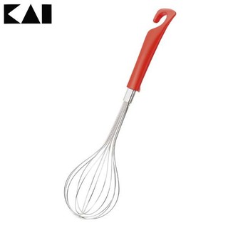 Dụng cụ đánh trứng inox KAI (cán đỏ)