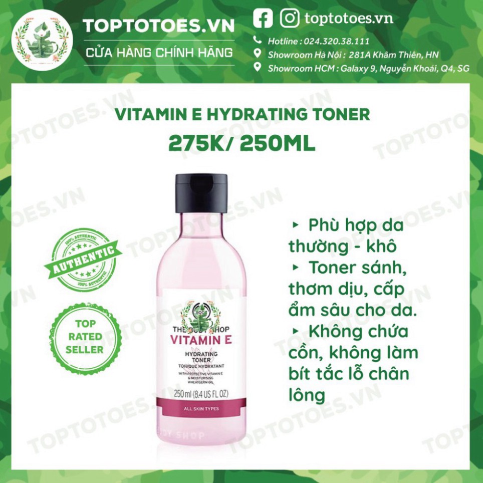 SỐC TẬN ÓC . Bộ Vitamin E Lúa Mạch The Body Shop rửa mặt, toner, xịt khoáng, kem dưỡng, mask siêu cấp ẩm và làm sáng da 