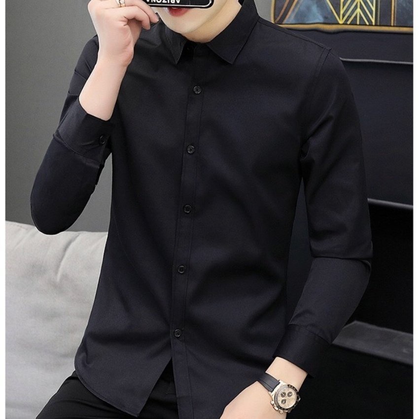 Áo sơ mi nam tay dài công sở thời trang Erina cao cấp chất vải mát mịn form chuẩn