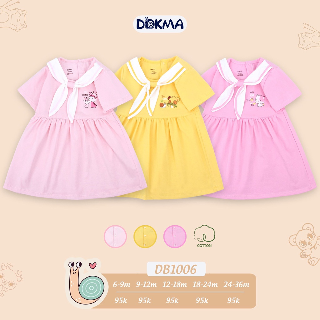 Dokma - Váy BG chất siêu đẹp cho bé 1-5y ( DB1006 ) DB1461