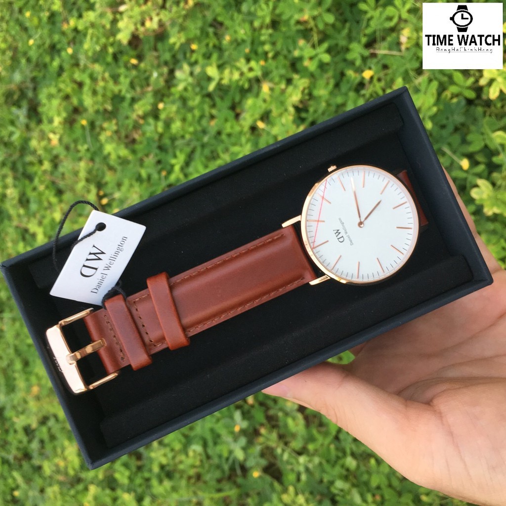 DW nam Authentic - Đồng hồ nam DW Classic St.Mawes 40mm- Fullbox Túi Xách,Hộp,sách Hướng Dẫn,thẻ,tag check code hãng