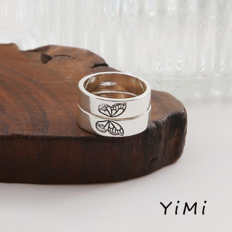 Nhẫn Đôi Bướm Thiết Kế Đơn Giản