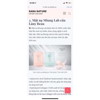 7 miếng nạ miung lab 320k