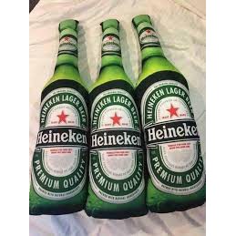 gối ôm 3D chai bia heineken loại 90cm