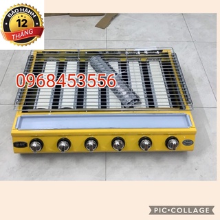 BẾP NƯỚNG BẰNG GAS CAO CẤP 4-6 ĐẦU ĐỐT CHUYÊN DÙNG NƯỚNG HÀU, THỊT, BÁNH TRÁNG...