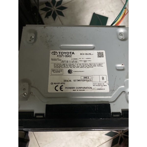 Đầu cd ô tô Toyota DEH-8428zt tháo xe