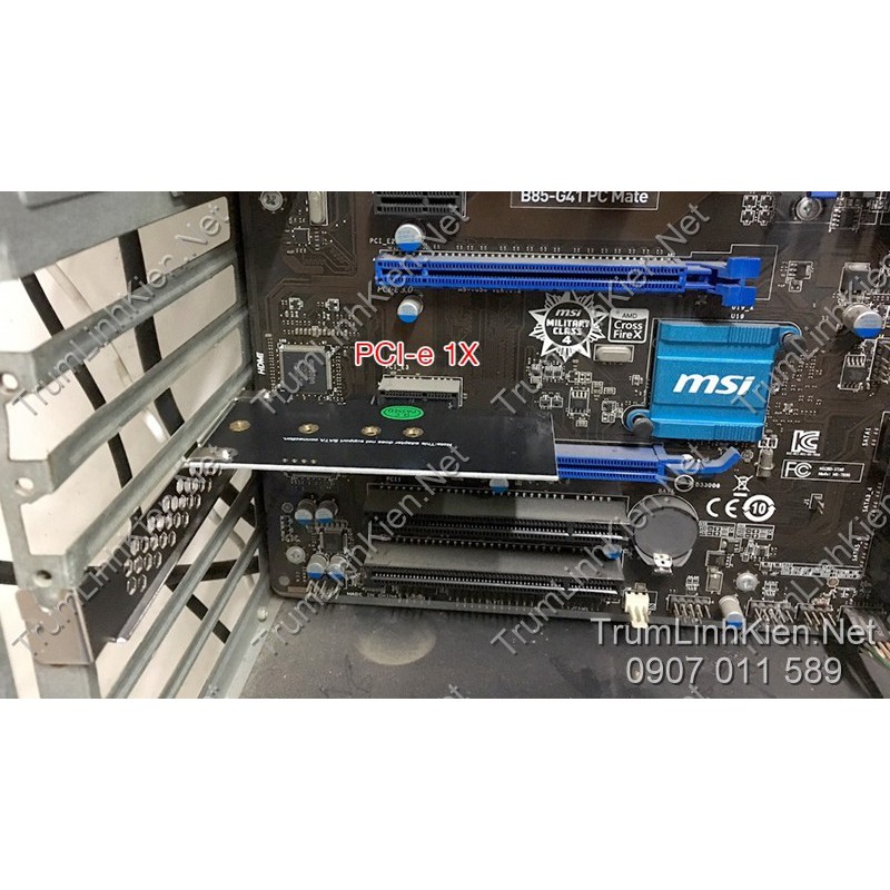 M2 SSD PCIe NVMe sang PCI-E X1 Adapter