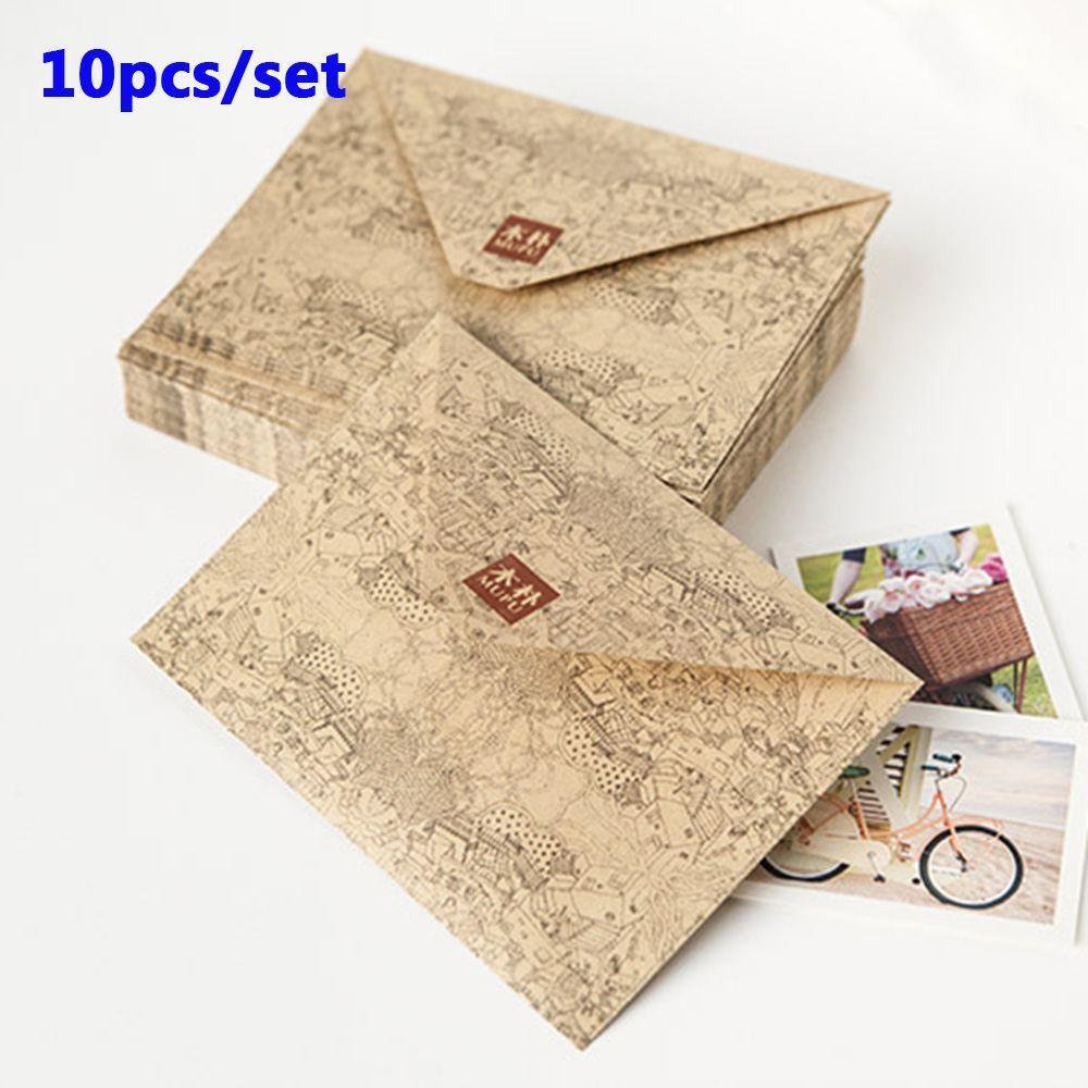 PEWANY Vỏ Giấy Kraft Đựng Thiệp Chúc Mừng Văn Phòng