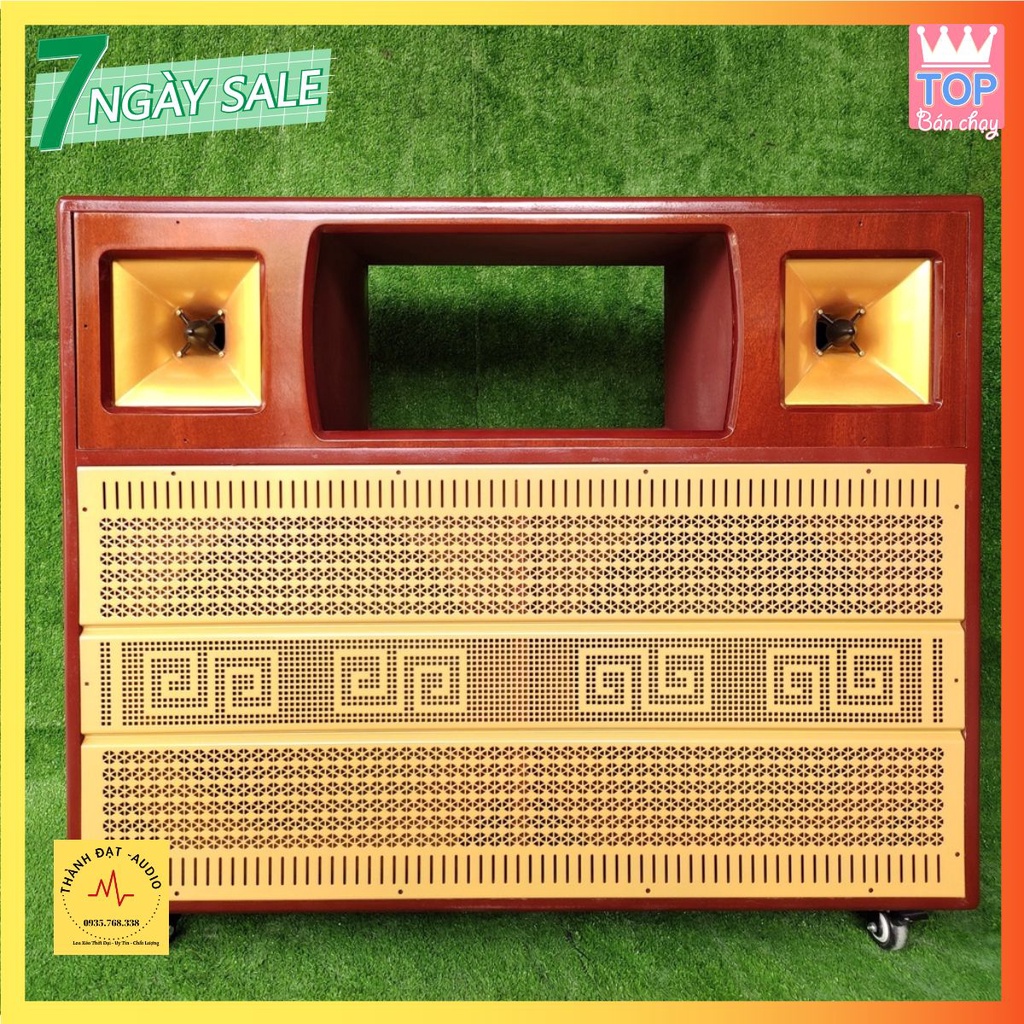 Vỏ Loa Kéo 4 Tấc Đôi Âm Ly Vân Gỗ ( New )