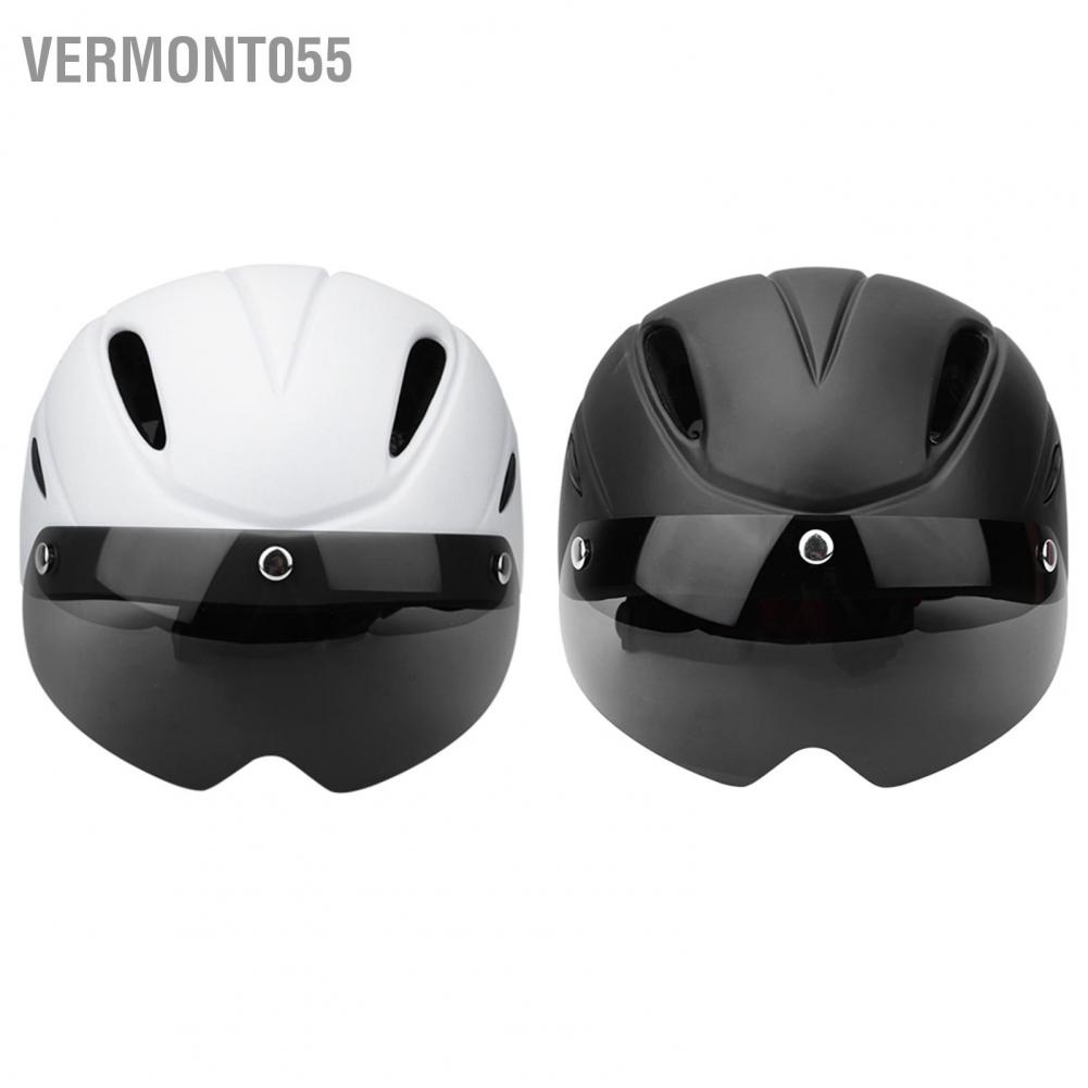 Có thể bán buôn Mũ bảo hiểm xe đạp leo núi có gắn kính che mặt cho các môn thể thao ngoài trời Vermont055 Hàng giao ngay