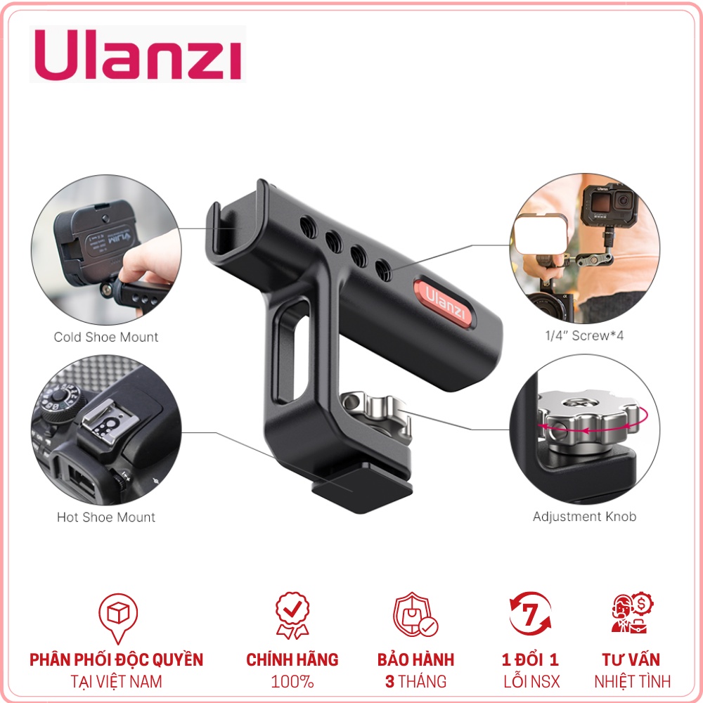 ULANZI UURIG R071 - HÀNG CHÍNH HÃNG - Tay cầm mini dành cho Máy ảnh